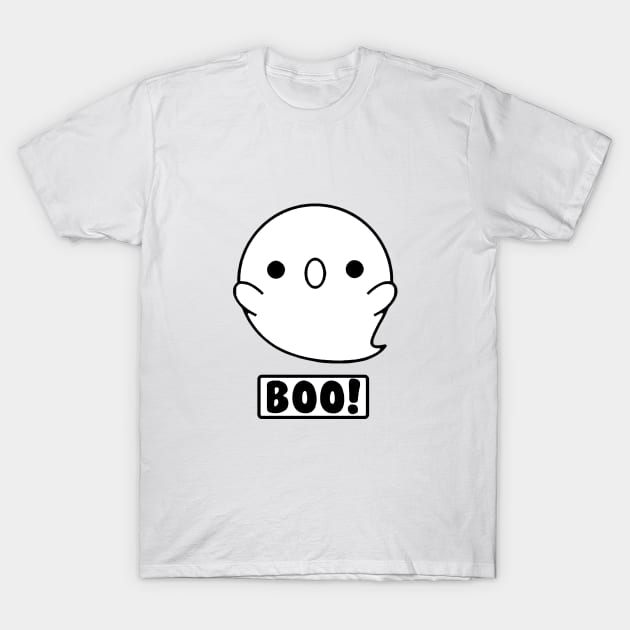 Scary Cute Ghost T-Shirt by VT Designs